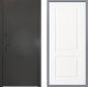 Дверь Заводские двери Эталон 3к антик серебро Доррен Белый софт в Красноармейске