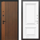 Входная металлическая Дверь Лабиринт (LABIRINT) Шторм 26 Белый (RAL-9003) в Красноармейске