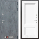 Входная металлическая Дверь Лабиринт (LABIRINT) Бетон 26 Белый (RAL-9003) в Красноармейске