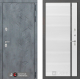 Входная металлическая Дверь Лабиринт (LABIRINT) Бетон 22 Белый софт в Красноармейске