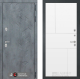 Входная металлическая Дверь Лабиринт (LABIRINT) Бетон 21 Белый софт в Красноармейске