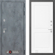 Входная металлическая Дверь Лабиринт (LABIRINT) Бетон 11 Белый софт в Красноармейске