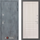 Входная металлическая Дверь Лабиринт (LABIRINT) Бетон 03 Сандал белый в Красноармейске