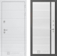 Входная металлическая Дверь Лабиринт (LABIRINT) Трендо 22 Белый софт в Красноармейске