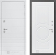 Входная металлическая Дверь Лабиринт (LABIRINT) Трендо 23 Белый софт в Красноармейске