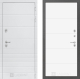 Входная металлическая Дверь Лабиринт (LABIRINT) Трендо 13 Белый софт в Красноармейске