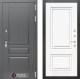 Входная металлическая Дверь Лабиринт (LABIRINT) Платинум 26 Белый (RAL-9003) в Красноармейске