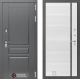 Входная металлическая Дверь Лабиринт (LABIRINT) Платинум 22 Белый софт в Красноармейске