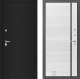 Дверь Лабиринт (LABIRINT) Classic шагрень черная 22 Белый софт в Красноармейске