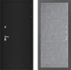 Входная металлическая Дверь Лабиринт (LABIRINT) Classic шагрень черная 21 Бетон светлый в Красноармейске
