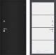 Дверь Лабиринт (LABIRINT) Classic шагрень черная 25 Белый софт в Красноармейске
