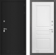 Дверь Лабиринт (LABIRINT) Classic шагрень черная 03 Белый софт в Красноармейске