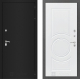 Входная металлическая Дверь Лабиринт (LABIRINT) Classic шагрень черная 23 Белый софт в Красноармейске