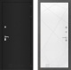 Дверь Лабиринт (LABIRINT) Classic шагрень черная 24 Белый софт в Красноармейске