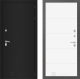 Дверь Лабиринт (LABIRINT) Classic шагрень черная 13 Белый софт в Красноармейске