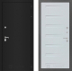 Дверь Лабиринт (LABIRINT) Classic шагрень черная 14 Дуб кантри белый горизонтальный в Красноармейске