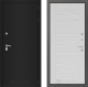 Входная металлическая Дверь Лабиринт (LABIRINT) Classic шагрень черная 06 Белое дерево в Красноармейске