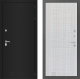Входная металлическая Дверь Лабиринт (LABIRINT) Classic шагрень черная 06 Сандал белый в Красноармейске
