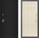Входная металлическая Дверь Лабиринт (LABIRINT) Classic шагрень черная 12 Беленый дуб в Красноармейске