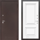 Дверь Лабиринт (LABIRINT) Classic антик медь 26 Белый (RAL-9003) в Красноармейске