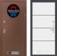 Входная металлическая Дверь Лабиринт (LABIRINT) Термо Магнит 25 Белый софт в Красноармейске