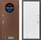 Входная металлическая Дверь Лабиринт (LABIRINT) Термо Магнит 23 Белый софт в Красноармейске