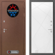 Входная металлическая Дверь Лабиринт (LABIRINT) Термо Магнит 24 Белый софт в Красноармейске
