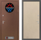 Входная металлическая Дверь Лабиринт (LABIRINT) Термо Магнит 05 Венге светлый в Красноармейске