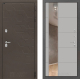 Входная металлическая Дверь Лабиринт (LABIRINT) Смоки Зеркало 19 Грей софт в Красноармейске
