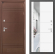 Входная металлическая Дверь Лабиринт (LABIRINT) Термо Лайт Зеркало 19 Белый софт в Красноармейске