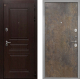 Входная металлическая Дверь Интекрон (INTECRON) Брайтон Тиковое Дерево Гладкая Гранж в Красноармейске