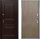 Входная металлическая Дверь Интекрон (INTECRON) Брайтон Тиковое Дерево Гладкая шпон Венге коричневый в Красноармейске