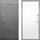 Входная металлическая Дверь Интекрон (INTECRON) Брайтон Графит Гладкая Силк Сноу в Красноармейске