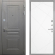 Входная металлическая Дверь Интекрон (INTECRON) Брайтон Графит Лучи-М Софт милк в Красноармейске