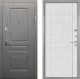 Входная металлическая Дверь Интекрон (INTECRON) Брайтон Графит В-07 с молдингом Лофт белый в Красноармейске