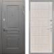 Входная металлическая Дверь Интекрон (INTECRON) Брайтон Графит ФЛ-102 Сосна белая в Красноармейске