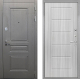 Входная металлическая Дверь Интекрон (INTECRON) Брайтон Графит ФЛ-39 Сандал белый в Красноармейске