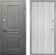 Входная металлическая Дверь Интекрон (INTECRON) Брайтон Графит В-07 с молдингом Сандал белый в Красноармейске