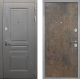 Входная металлическая Дверь Интекрон (INTECRON) Брайтон Графит Гладкая Гранж в Красноармейске