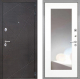 Входная металлическая Дверь Интекрон (INTECRON) Сенатор Лучи ФЛЗ-120-М Зеркало Белый матовый в Красноармейске