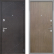 Входная металлическая Дверь Интекрон (INTECRON) Сенатор Лучи Гладкая шпон Венге коричневый в Красноармейске