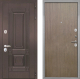 Входная металлическая Дверь Интекрон (INTECRON) Италия Гладкая шпон Венге коричневый в Красноармейске