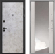 Входная металлическая Дверь Интекрон (INTECRON) Профит Black Мрамор Светлый ФЛЗ-516 Зеркало Сосна белая в Красноармейске