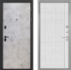Входная металлическая Дверь Интекрон (INTECRON) Профит Black Мрамор Светлый В-07 с молдингом Лофт белый в Красноармейске