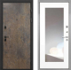 Дверь Интекрон (INTECRON) Профит Black Гранж ФЛЗ-120-М Зеркало Белый матовый в Красноармейске