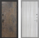 Входная металлическая Дверь Интекрон (INTECRON) Профит Black Гранж В-07 с молдингом Сандал белый в Красноармейске