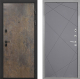 Входная металлическая Дверь Интекрон (INTECRON) Профит Black Гранж Лучи-М Графит софт в Красноармейске