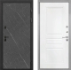 Входная металлическая Дверь Интекрон (INTECRON) Профит Black Гранит Лава Оникс ФЛ-243 Белый матовый в Красноармейске
