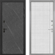 Входная металлическая Дверь Интекрон (INTECRON) Профит Black Гранит Лава Оникс В-07 с молдингом Лофт белый в Красноармейске