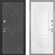 Входная металлическая Дверь Интекрон (INTECRON) Гектор Гранит Лава Оникс КВ-2 Белый матовый в Красноармейске